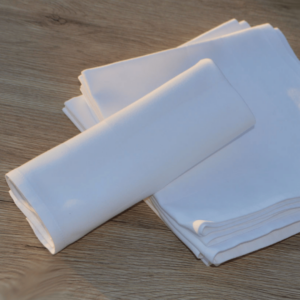 Serviette en coton blanche