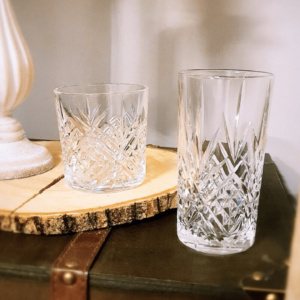 Les deux verres broadway pour les cocktails